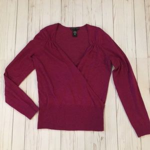 New York & Co Small Fuchsia Wrap Sweater